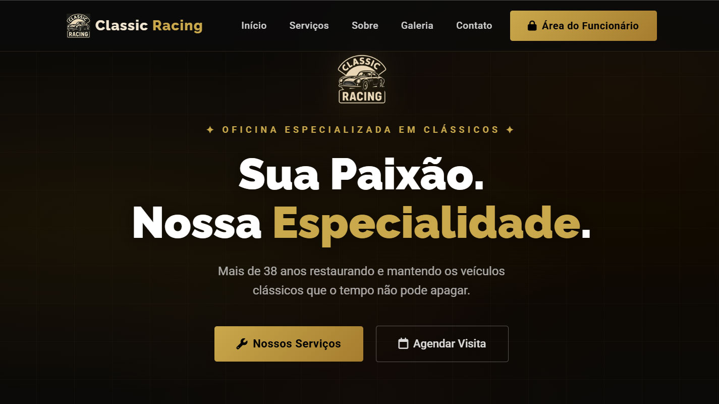 Classic Racing — Portal Web
